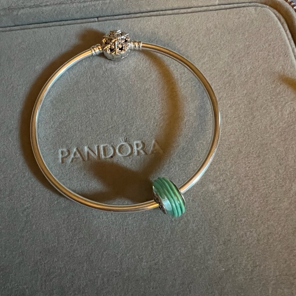 Green  Murano glass bead charm  -Pandora - Picture 4 of 4